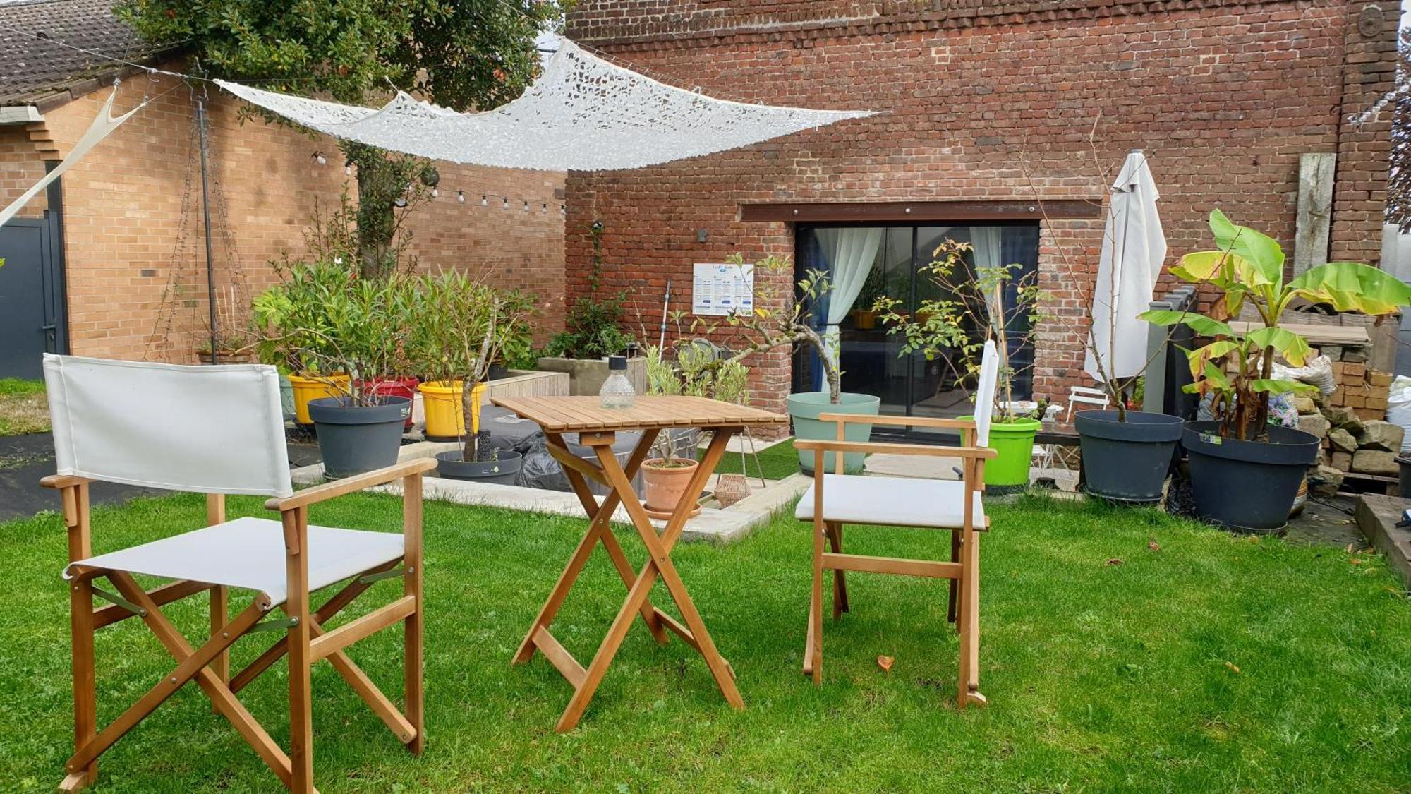 Gary Suite - Studio Cosy, Spa Et Jardin Privatif A 4 Min De Cambrai Awoingt Bagian luar foto