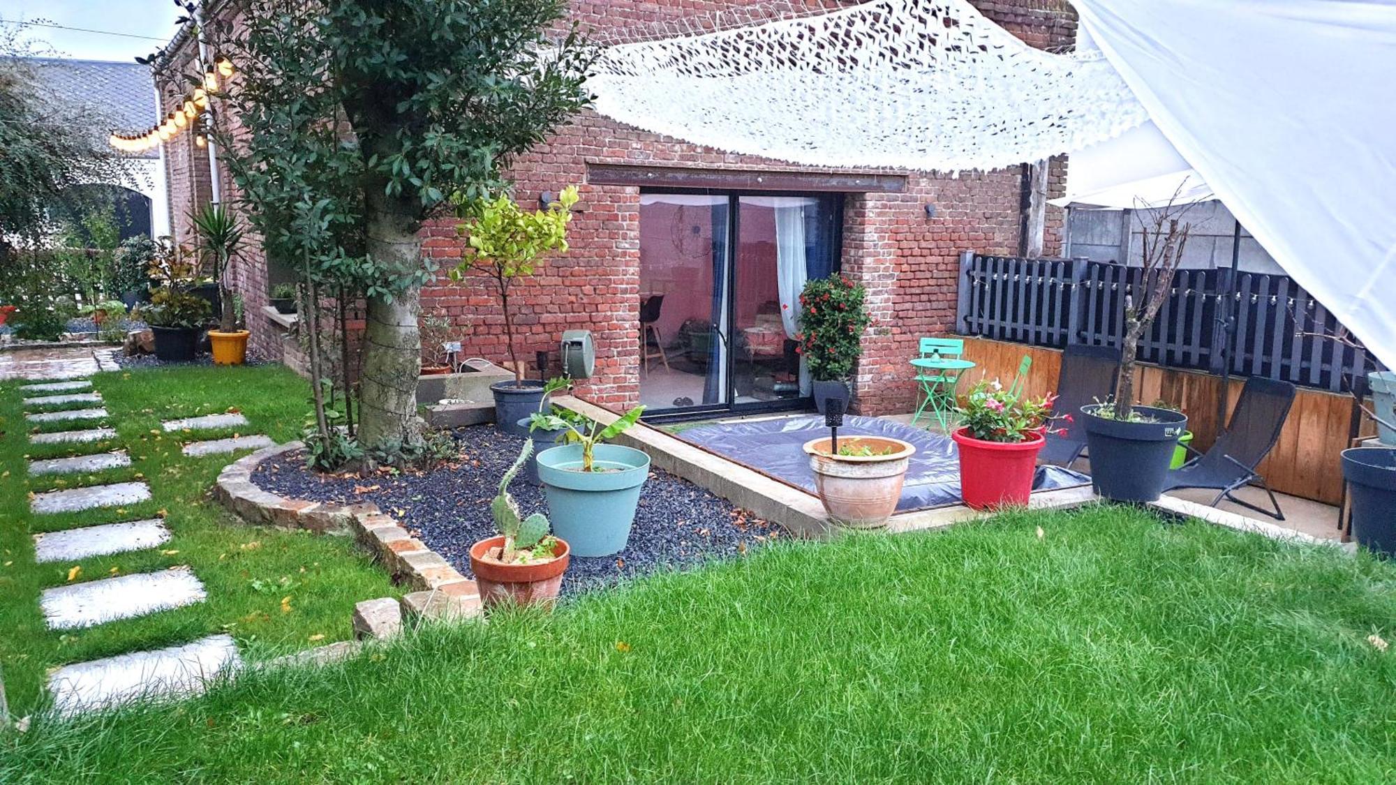 Gary Suite - Studio Cosy, Spa Et Jardin Privatif A 4 Min De Cambrai Awoingt Bagian luar foto
