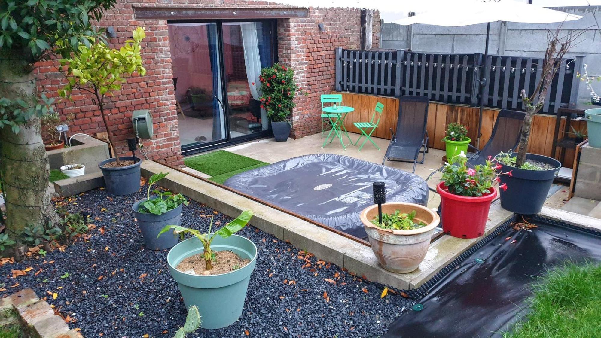 Gary Suite - Studio Cosy, Spa Et Jardin Privatif A 4 Min De Cambrai Awoingt Bagian luar foto