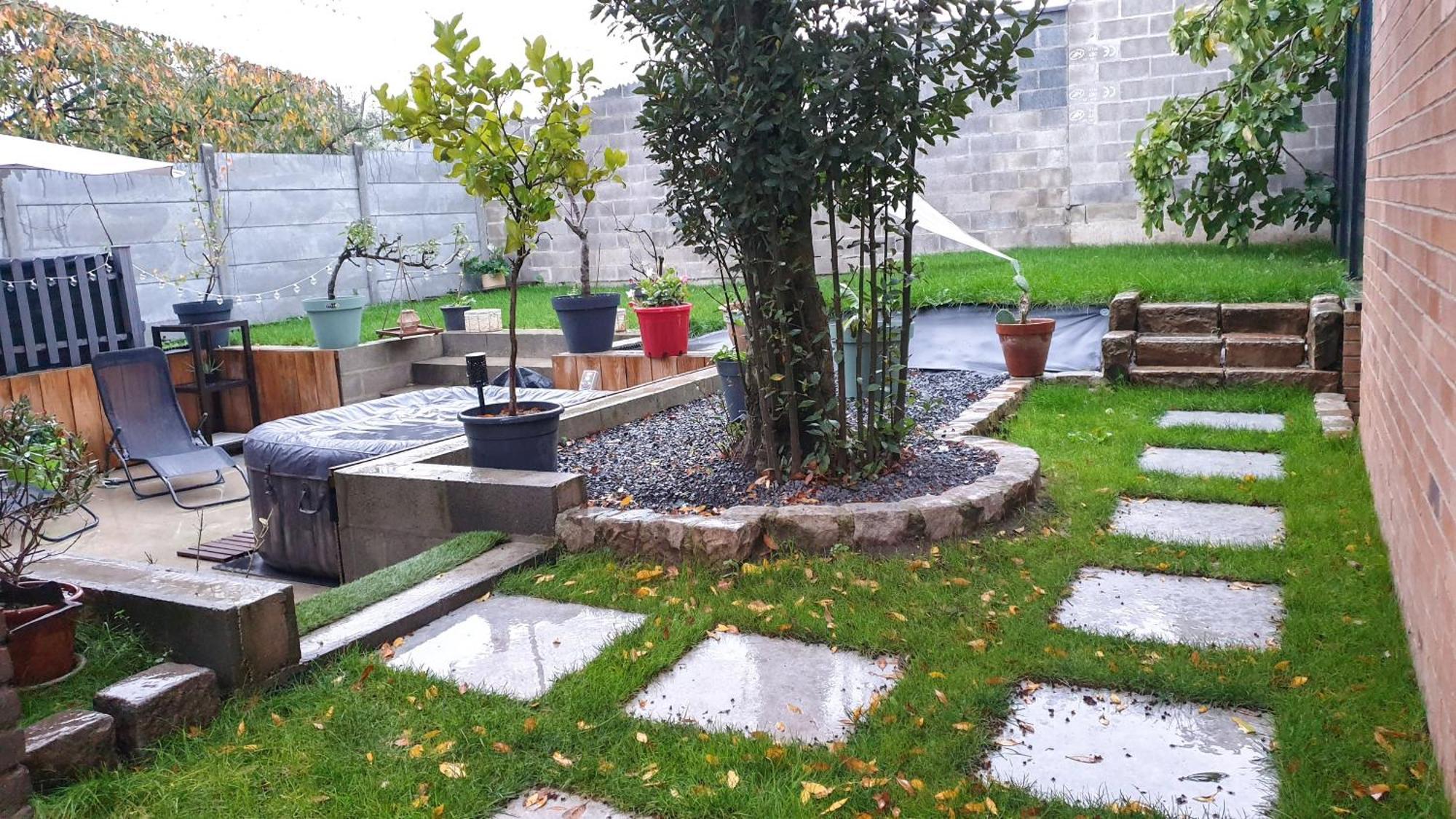 Gary Suite - Studio Cosy, Spa Et Jardin Privatif A 4 Min De Cambrai Awoingt Bagian luar foto