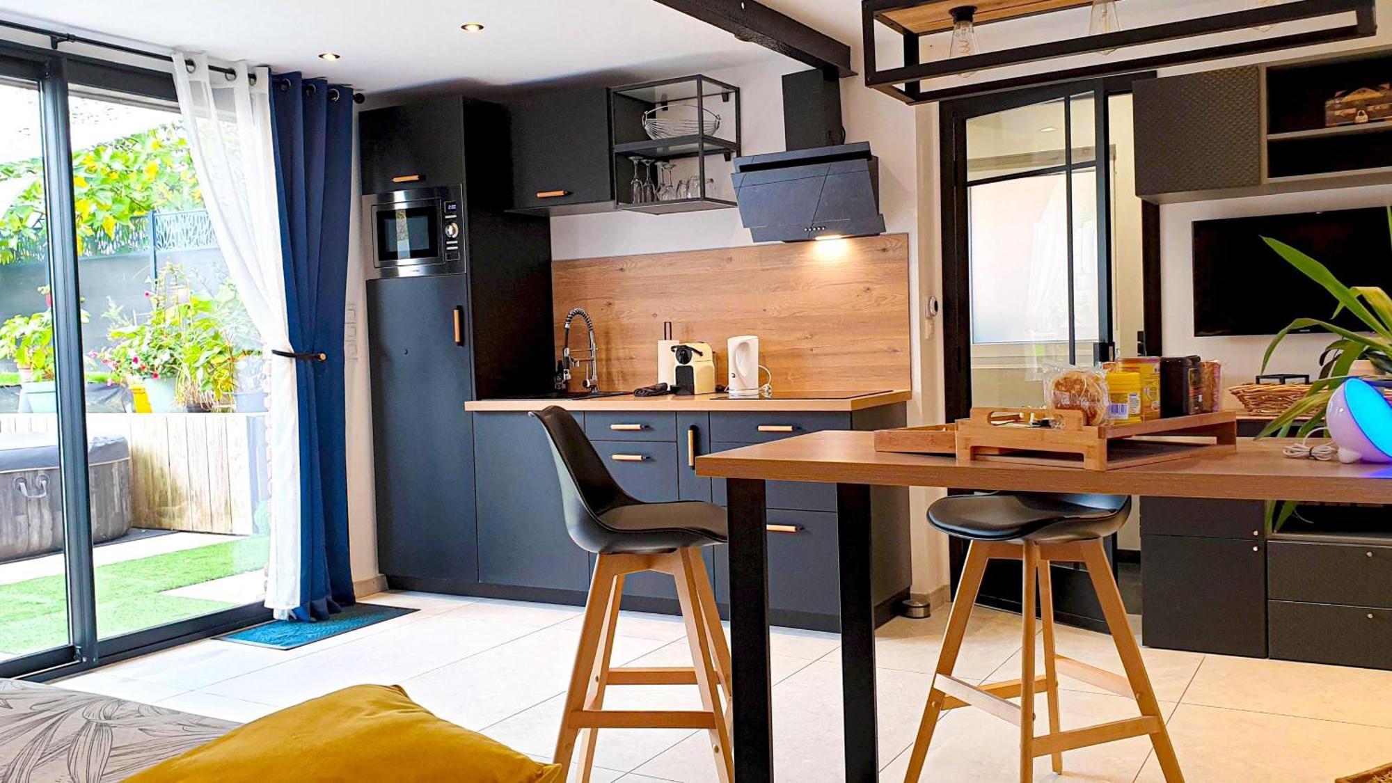 Gary Suite - Studio Cosy, Spa Et Jardin Privatif A 4 Min De Cambrai Awoingt Bagian luar foto