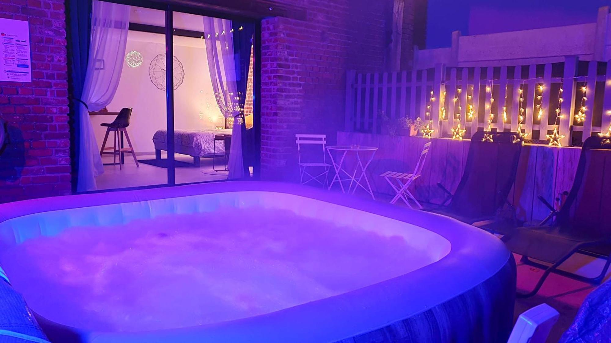 Gary Suite - Studio Cosy, Spa Et Jardin Privatif A 4 Min De Cambrai Awoingt Bagian luar foto
